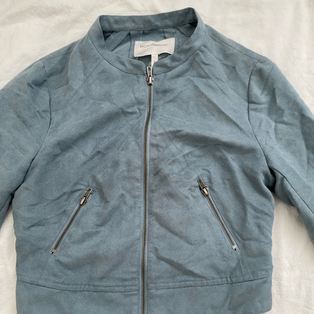 Suede Bcbgeneration Cropped Jacket - image 1